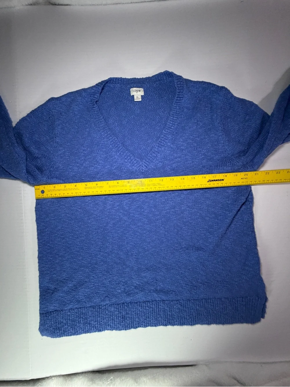 J. Crew Women's Blue V-Neck Sweater